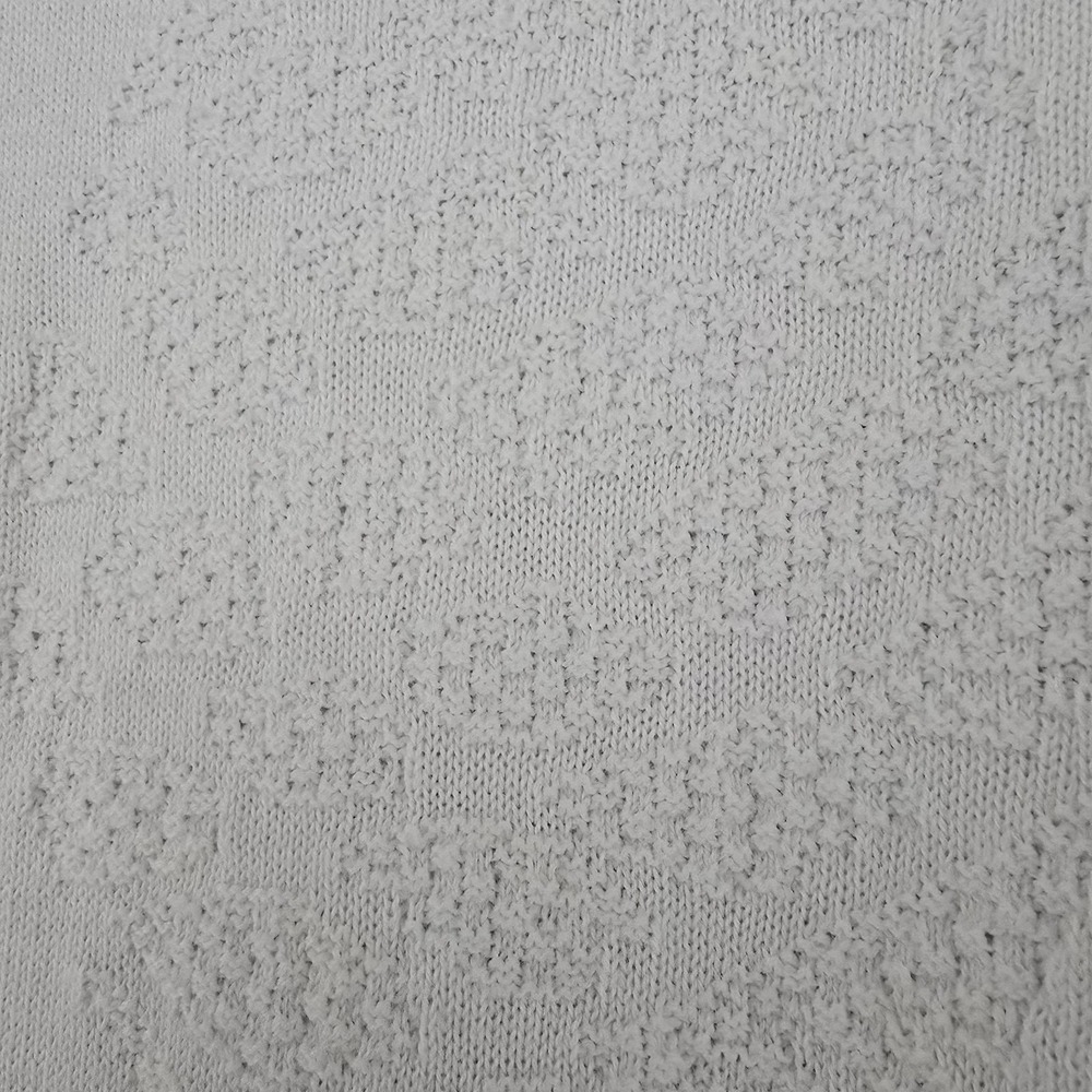 Talbots Sweater‎ Womens M White Pineapple Knit Gingham Trim Button Cuff Pullover - Picture 13 of 13